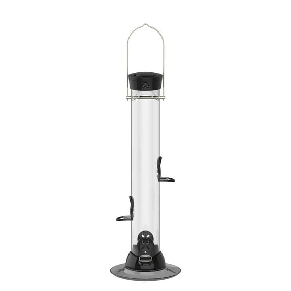 Droll Yankees Onyx Clever Clean Finch Tube Feeder, 18-inches