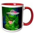 thumbnail image 1 of 3drose, Drolly Dragons Sweet Girl, 11oz Two-tone Red Mug, 1 of 6