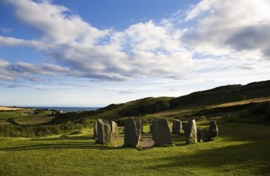 Drombeg Stone Circle Near Glandore County Cork Ireland Canvas Art - Panoramic Images (36 x 24)