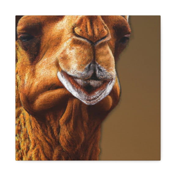 Dromedary in Desert Scene - Canvas
