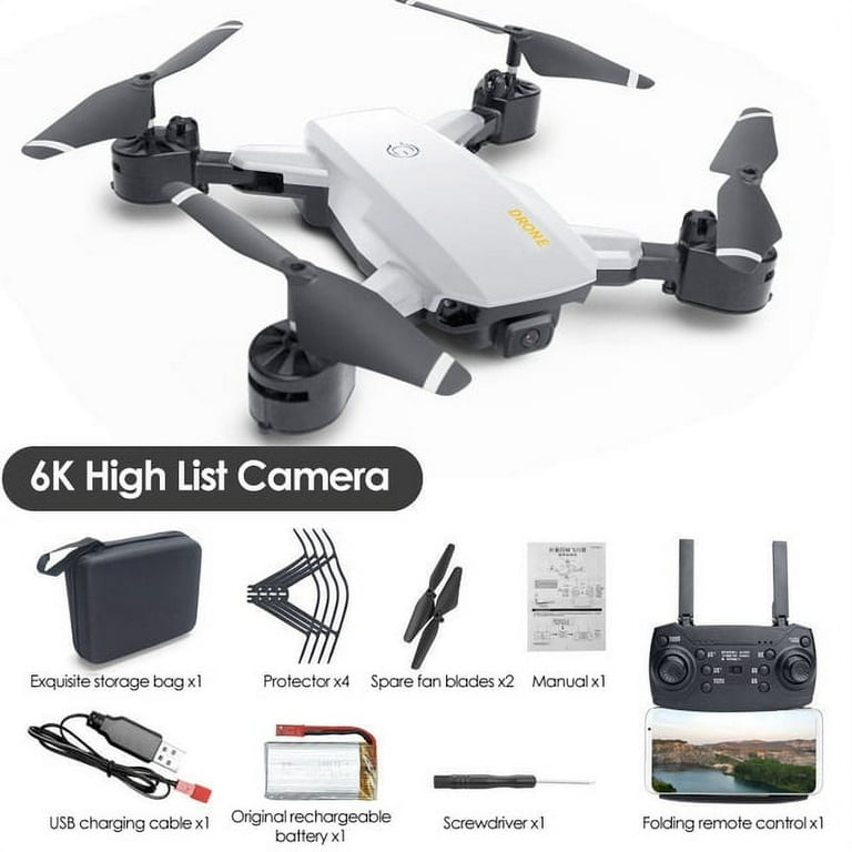5G GPS Drone 6K Dual Camera, 4K HD Aerial Photography Quadcopter, 3000M RC,  2 Batteries - Walmart.com