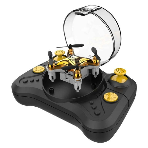 Drone with 1080P Camera - Foldable Remote Control Quadcopter with Voice Gesture Control, 3D Flip, One Key Start, Emergency Stop, 2 Batteries, Easier to use, Toy for Kids Adults Beginners, Black