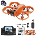 thumbnail image 1 of Drone With 1080P Screen Remote Control Brushless Motor And Cool Lights Drones With Storage Card RC Quadcopter Altitude Hold Obstacle Avoidance For Kids Adults, Usupdd 2025 Drone With 1080P, 1 of 7