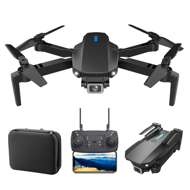 Drone with 4K Camera for Adults Foldable RC Quadcopter with Auto Return Follow Me Optical Flow Waypoint Fly Circle Fly Headless Mode Altitude Hold Drones with Cameras Walmart