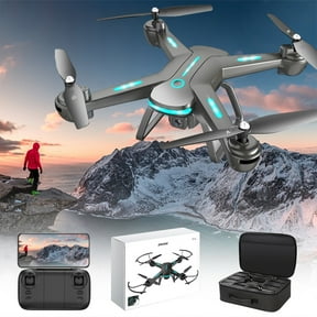Drone 4K Dual Camera FPV Optical Flow Localization Quadcopter, 1800mAh 15-18 Min Flight 200M Range 2 Camera Switch, Trajectory Flight 3 Speed 6 Axis Gyro, WiFi APP Control Beginner Kids Gift