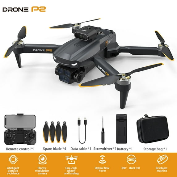 Drone With 4K HD FPV Camera for Adults Beginners,Brushless Motor Drones With 5 Cameras Wind Resistance Headless Mode Gesture Control 361° Obstacle Avoidance RC Quadcopter Toys Gifts