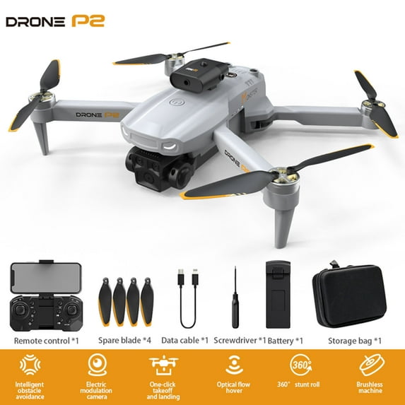 Drone With 4K HD FPV Camera for Adults Beginners,Brushless Motor Drones With 5 Cameras Wind Resistance Headless Mode Gesture Control 362° Obstacle Avoidance RC Quadcopter Toys Gifts
