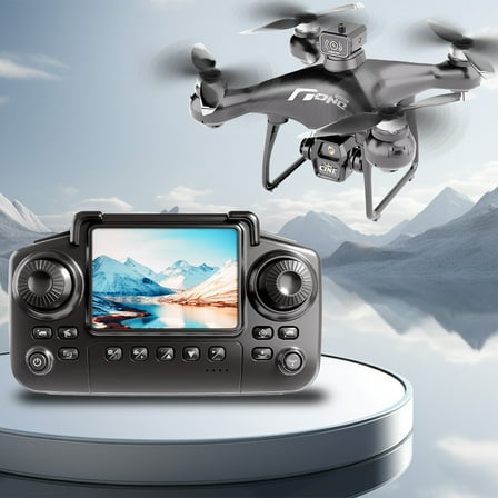 Drone for Boys - Drone With 1080P Screen Remote Control Brushless Motor And Cool Lights Drones With Storage Card RC Quadcopter Altitude Hold Obstacle Avoidance For Kids Adults