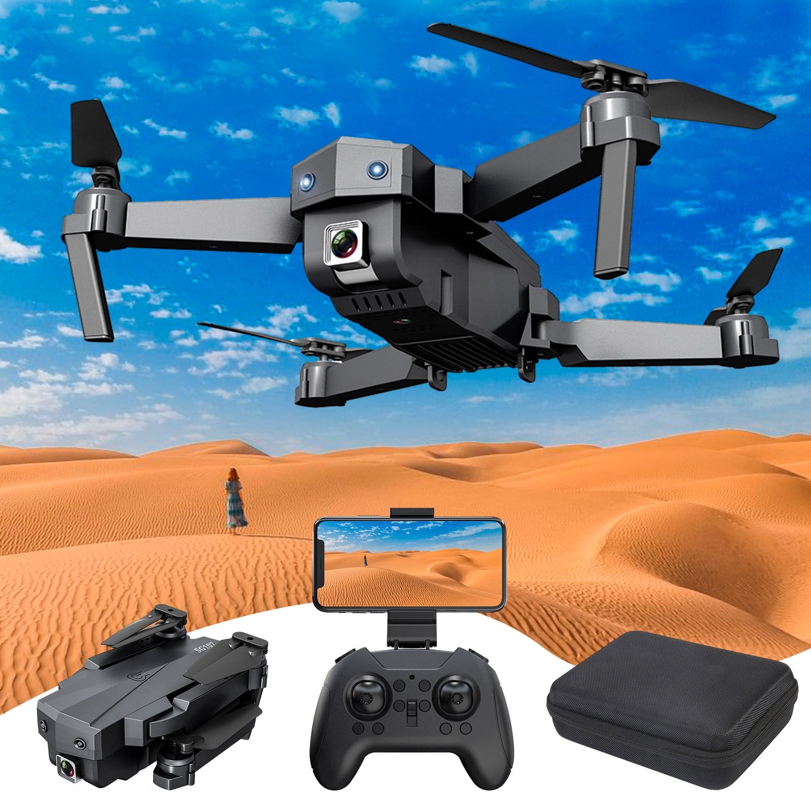 Drone Cameland WiFi FPV Drone With Dual 1080P HD Camera Altitude Hold