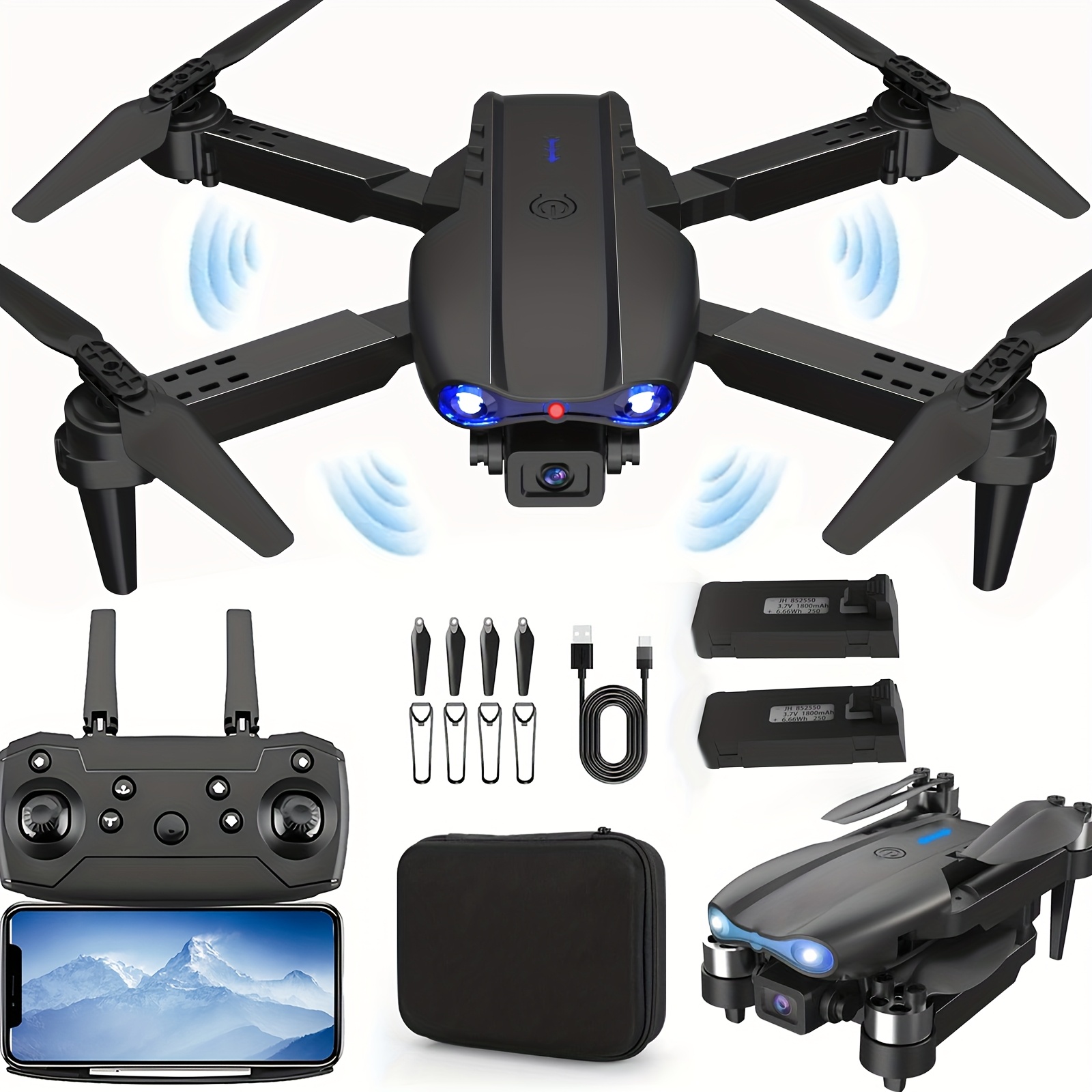Drone With Camera 1080P HD FPV Foldable Drone For Beginners Quadcopter