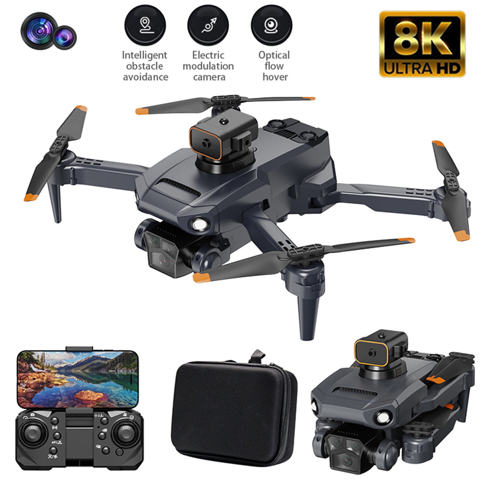 Drone with Camera for Adult,Drone Folding 4K HD Aerial Photography