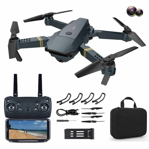 Drone with Camera for Adults 4K, 1080P HD FPV WiFi Foldable RC Quadcopter with Carrying Cases, Altitudes Hold, 3 Speed Modes, 2 Batteries for Beginners, Indoor Outdoor Flying