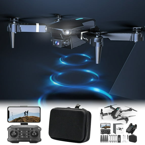 Drone with Camera for Boys Girls,1080P HD Adjustable WIFI FPV Drone for Kids Beginners,RC Mini Drone Toys Gifts with Altitude Hold,360°Flip ,Headless,3 Speed Mode