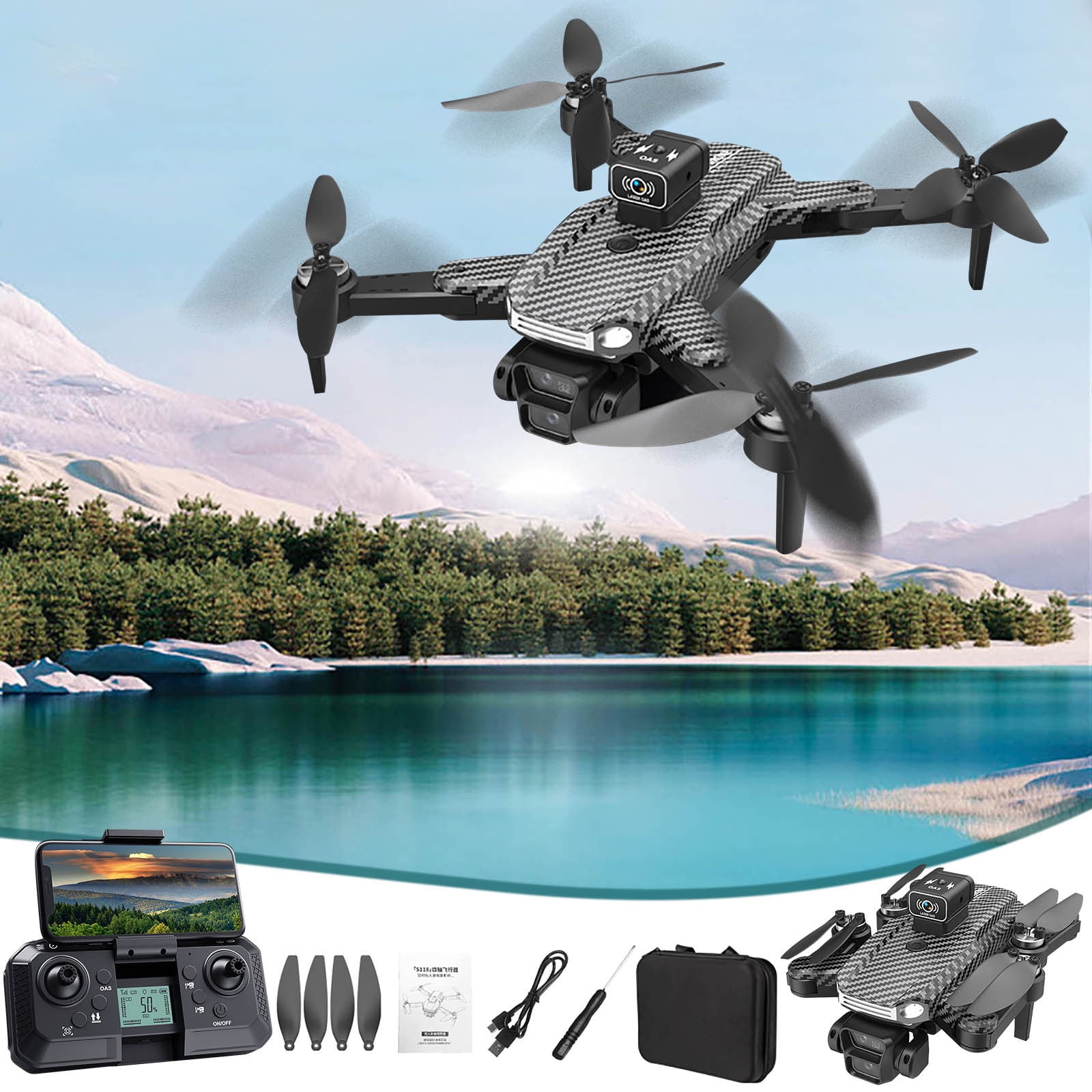 Drone with Camera,Brushless Aerial Photography Unmanned Aerial Vehicle