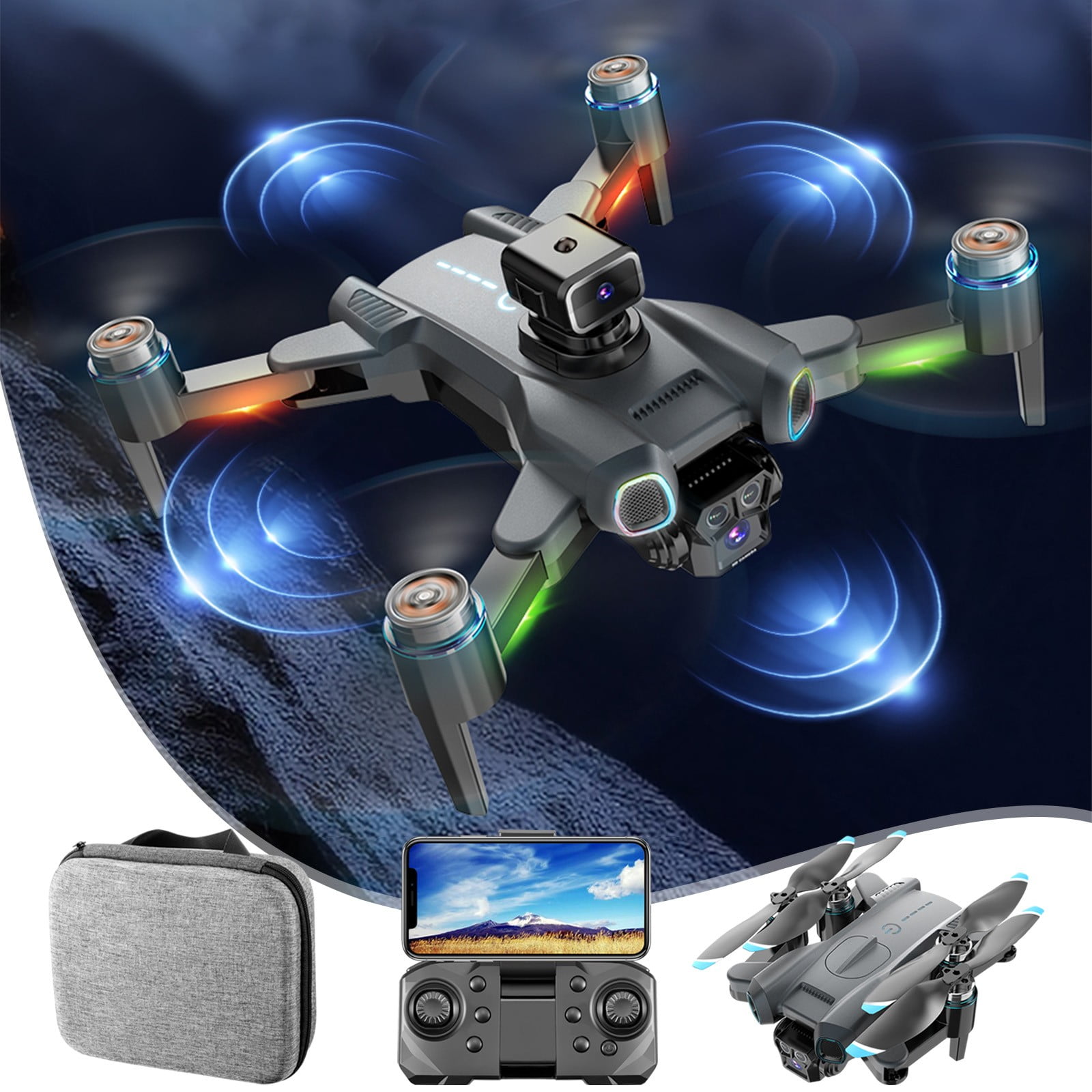 Drone with Camera,FPV Drone with ESC Camera,Brushless Motor Drones,2.4G