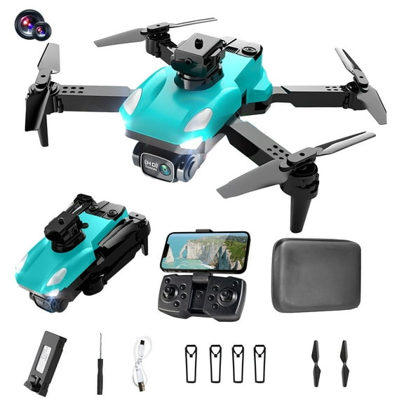 Drone with Camera, Foldable Drone With Camera HD 1080P Camera FPV Drone For Beginners Gesture Control, Obstacle Avoidance，Headless Mode , WiFi RC Quadcopter,Cool Light