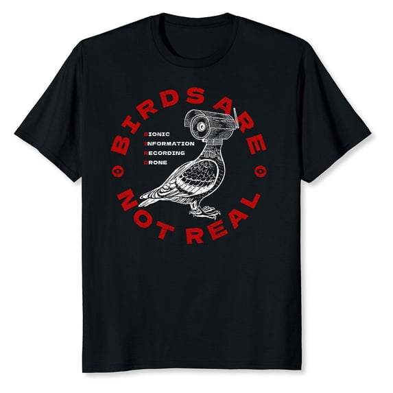 Drone Conspiracy Theory Birds Are Not Real T-Shirt All Size S-5Xl