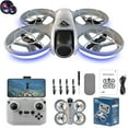 thumbnail image 1 of Drone with Dual Cameras and LED Lights, 4CH Remote Control Quadcopter, 13.5x11.5x5cm, Altitude Hold, Headless Mode, WiFi FPV, USB Charging, Photography & Video, 1 of 7