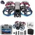 thumbnail image 1 of Drone with ESC HD Camera and Cool LED Lights, 4.3-Inch Screen Remote Control, ABS Plastic, Altitude Hold, Headless Mode, 3-Speed, WiFi FPV, Aerial Photography & Video, 1 of 7