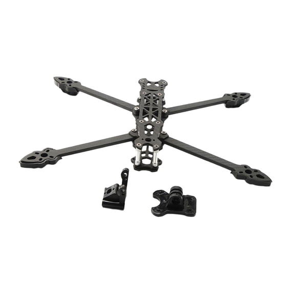 Drone Frame Arm Quadcopter Frame Flying Toy Unassembly with 5mm Arm Quad Frame for Beginners diy black