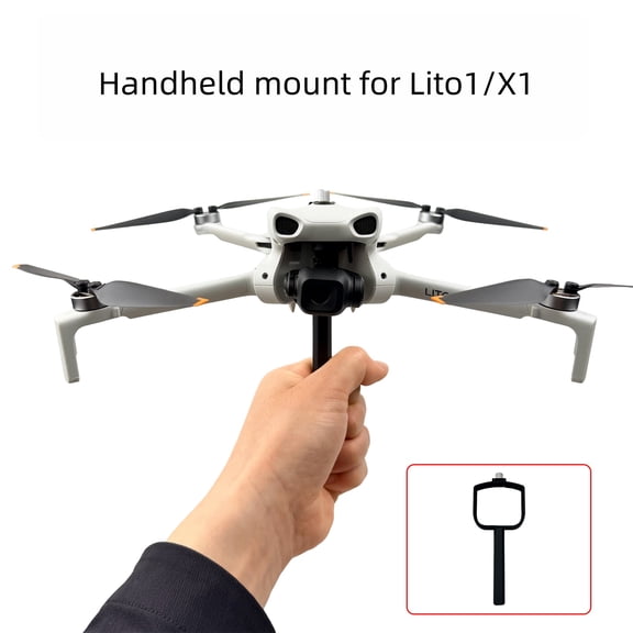 Drone Handheld Shooting Mount Grip Bracket For DJI Lito1/X1 Drone Handheld Stand Holder Handle Stick Take Off and Landing Shooting Bracket Accessories
