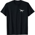 thumbnail image 1 of Drone Logo Drone Pilot Gift UAS UAV T-Shirt men and women can wear, black, white, gifts., 1 of 4