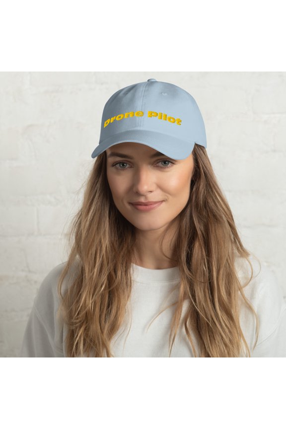 Drone Pilot (Embroidered Dad Hat) (Light Blue)