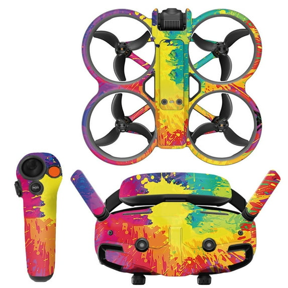 Drone Sticker Compatible for DJI Avata 2, Film Decal Skins for Drone Controller Drone Glasses Decoration Sticker Wrap Cover Sticker DIY Full Set Skin