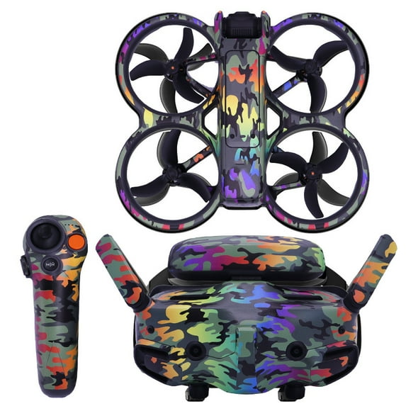 Drone Sticker for DJI Avata 2,Colorful Skin Sticker Set for Goggles 3 Glasses Sticker,Remote Controller Body Wrap Waterproof for DJI DJI Avata 2/Goggles 3