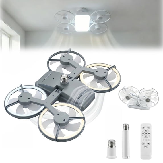 Drone-Style LED Ceiling Fan Light – Modern Lighting & Airflow in One ...