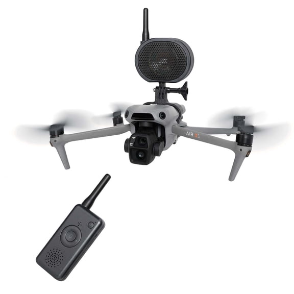 Drone Walkie Talkie Two Way Radio for DJI Mavic Air 3/3S Intercom Speaker Drone Announcement System Long Distance Microphone Announcement Speaker Drone Accessories