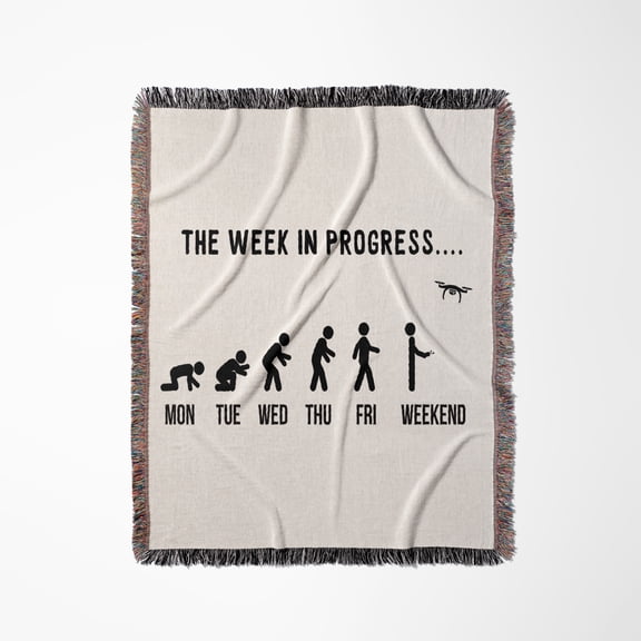 Drone Weekend The Week In Progress Evolution Fpv Pilot Quadcopter, Woven Blanket