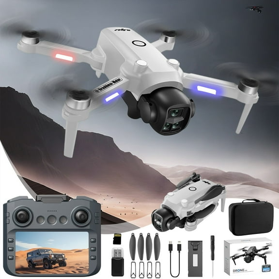 Drone With 1080P ESC Camera Brushless Motor Remote Control With 4.9 Inch Screen Display 2.4G RC Quadcopter Altitude Hold