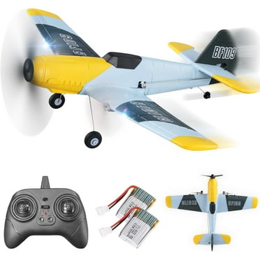 YCFUN Drones for Kids, 3 Channel RC Plane with 6-Asix Gyro RC Helicopter Airplane for Beginners Age 8+w/ LED Lights