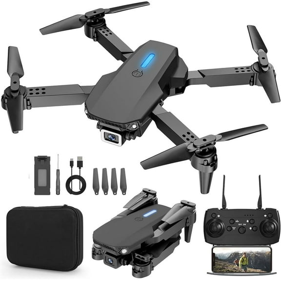 Drone for Kids Adults Beginner with Camera 1080P One-Click Take Off/Landing 3-Gear Speeds Toys for Boys and Girls Gifts for Kids Remote control toys