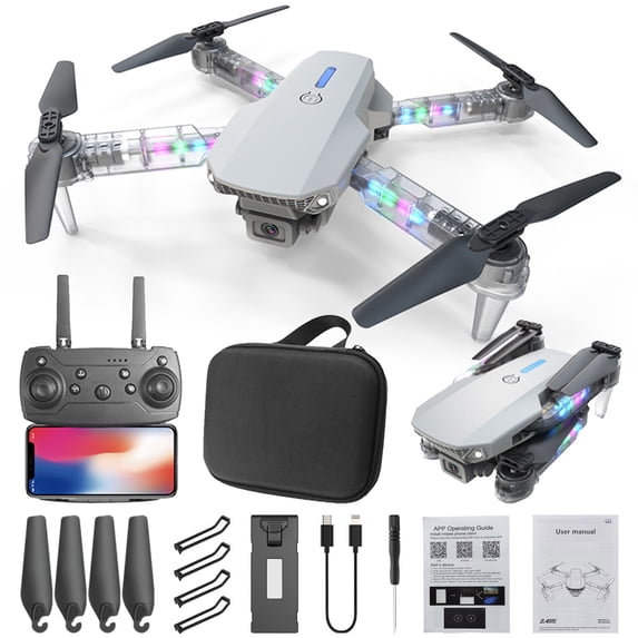 Drone with 1080P Camera, Foldable WiFi FPV RC Quadcopter with Altitude Hold, Long Flight Time for Beginners