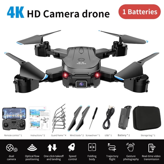 Drone with 1080P Camera, WiFi FPV Quadcopter with Optical Flow Positioning, Foldable and Portable Design for Beginners and Outdoor Travel
