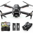thumbnail image 1 of Drone with Camera, Lightweight, Wefone A13 Foldable, Obstacle Avoidance, Optical Flow Positioning, Brushless Motor, 2 Batteries, Black / Carbon Fiber, 1 of 13