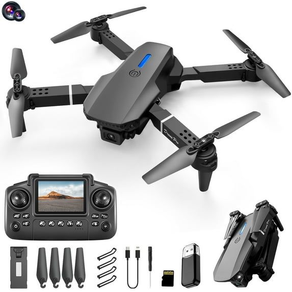 Drone with Camera Remote Control And Screen Display, 2.4G RC Quadcopter with Moble Control,Suitable for Adults And Teens