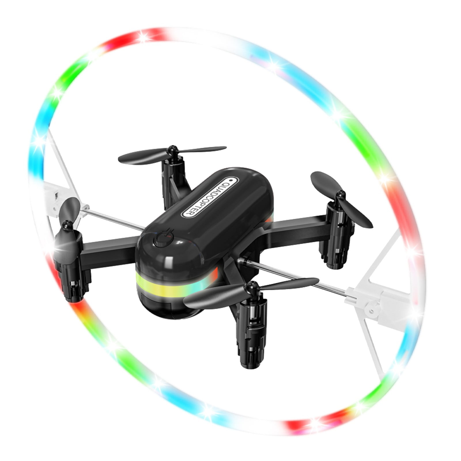 Drone with Cool LED Lights, One Click Takeoff And Landing, Folding Body, Remote Control Toys Gifts for Adult