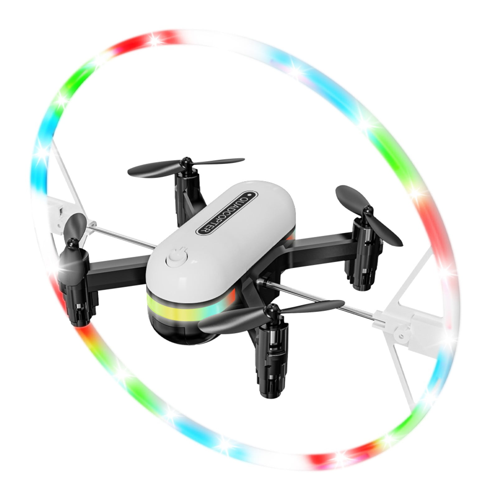 Drone with Cool LED Lights, One Click Takeoff And Landing, Folding Body, Remote Control Toys Gifts for Adult