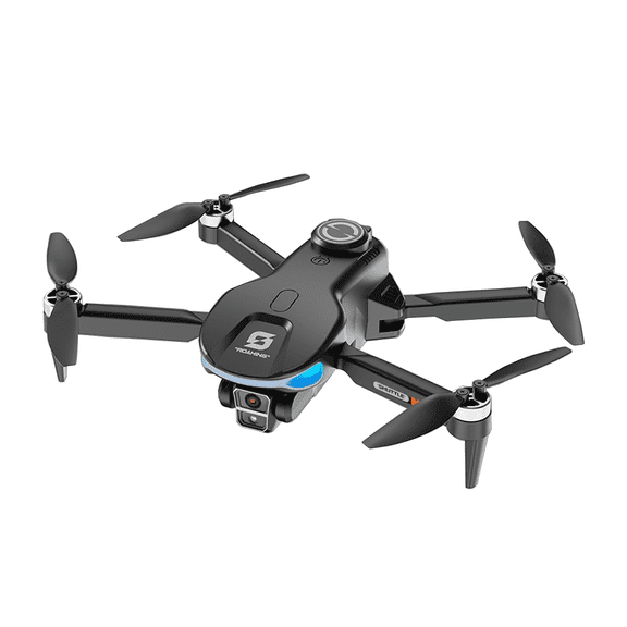 Drone with HD Dual Camera for Beginners, Large Remote Screen & Body LCD Display, Brushless Motors, Optical Flow Stability