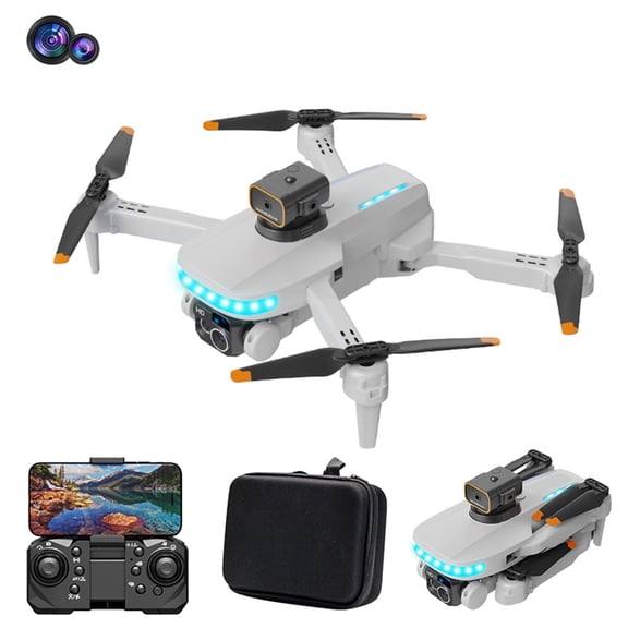 Drone with High-Definition Dual Camera, One Click Takeoff And Landing, 540°Intelligent Obstacle Avoidance Remote Control Toys Gifts for Adults