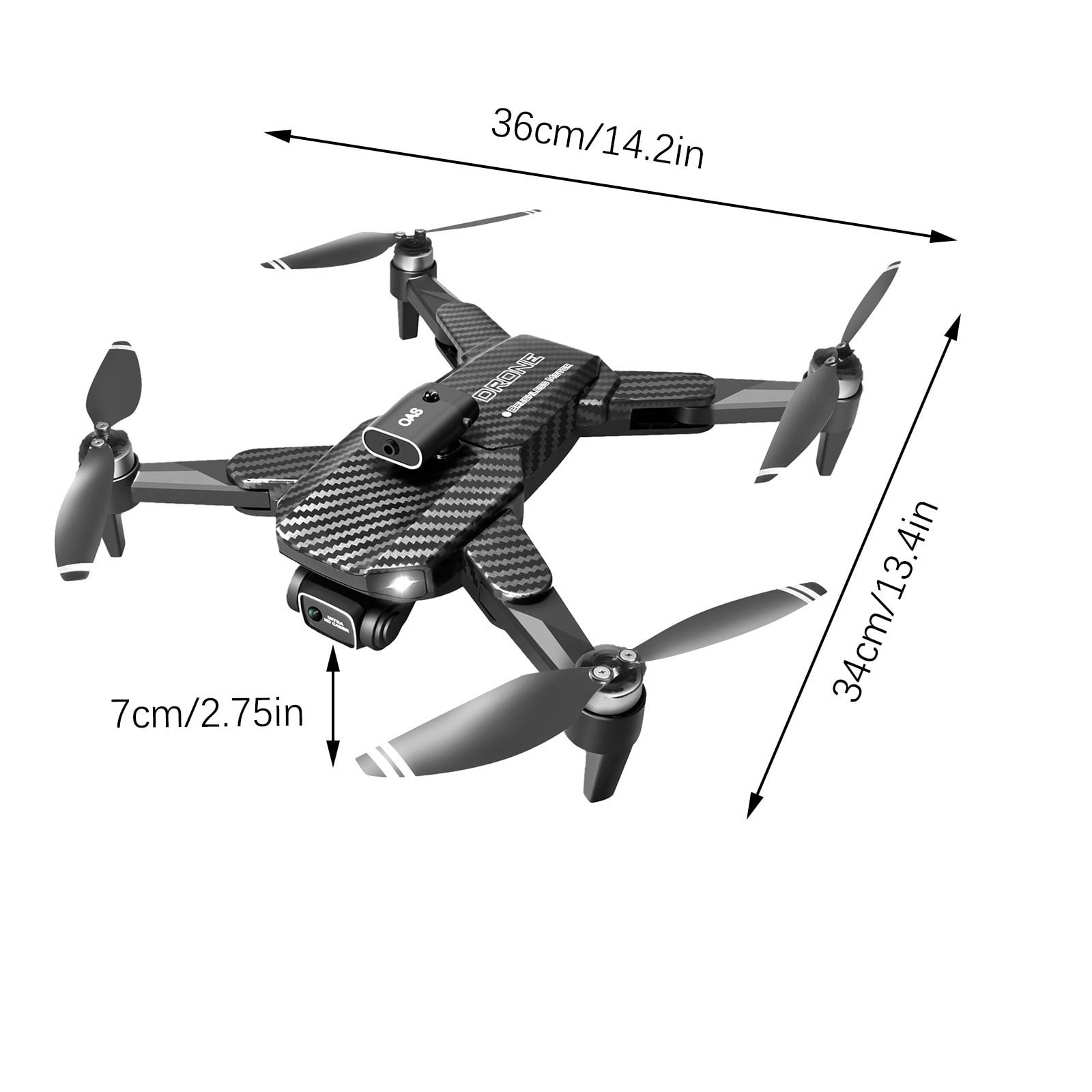 Drones with 4K Camera for Adults, Brushless Motor, Smart Return Home, Follow Me, Waypoint Fly