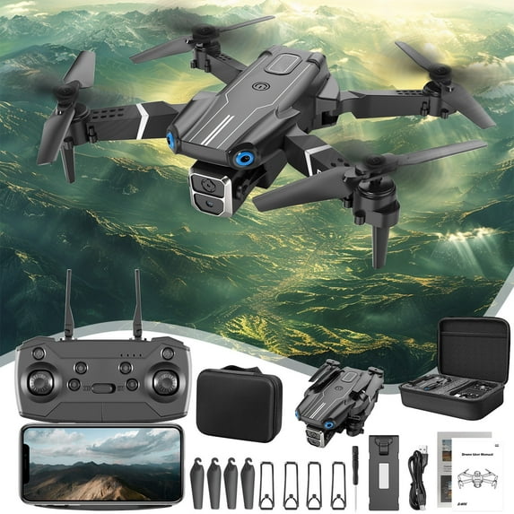 Drones for Adults Clearance, Drone with 1080P HD Camera Remote Control Toys Gifts for Boys Girls with Altitude Hold Headless Mode Start Speed Adjustment