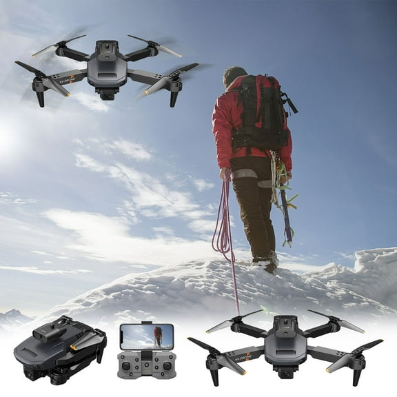 Drones for Adults Clearance, Drone with HD Camera for Adults RC Quadcopter with Auto Return Follow Me Brushless Motor Fly Route Fly Altitude Hold Headless Mode