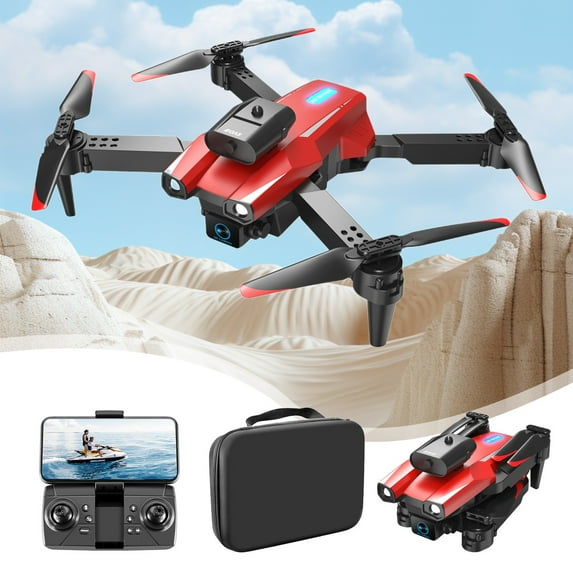 Drones with Camera for Adults 4k, Camera Quadcopter Remote Control Aircraft Toy M8 Drone 4k HD Double Aerial Photography Folding Quadcopter Vision Remote Control Aircraft Toy