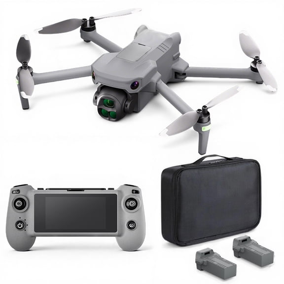 Drones with Camera, TODAMU Wing Lite GPS Drone with Screen Controller, 4K Camera Drone for Adults, Mini Drone with 2 Batteries, Follow Me, Auto Return, Orbit Fly, Long Flight Time for Beginners