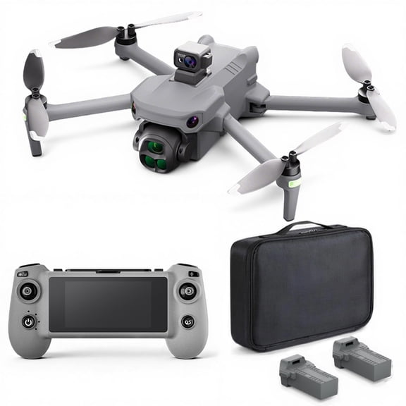 Drones with Camera, TODAMU Wing Lite GPS Drone with Screen Controller, 4K Camera Drone for Adults, Mini Drone with 2 Batteries, Follow Me, Auto Return, Orbit Fly, Long Flight Time for Beginners