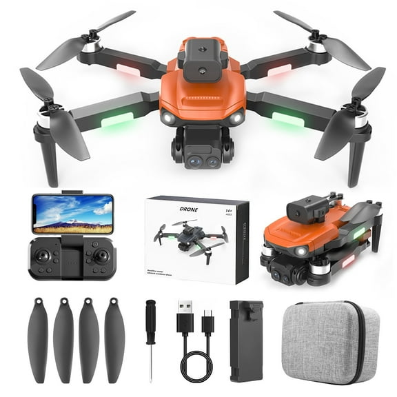 Drones for Kids 8-12, Brushless Motor Drone With 1080P Camera 2.4G WIFI FPV RC Quadcopter With Headless Mode, Follow Me, Altitude Hold, Obstacle Avoidance Toys Gifts For Kids Adults